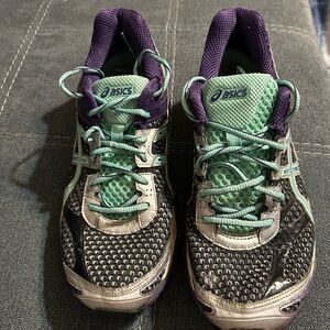 Asics Women's Athletic Shoes - Mint and Purple